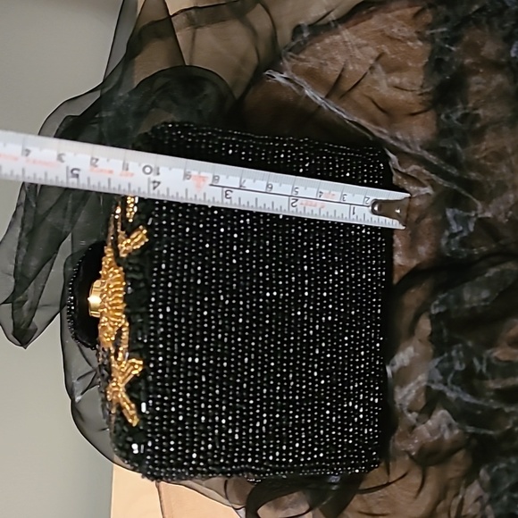 Stunning beaded structured mini bag - Picture 7 of 10